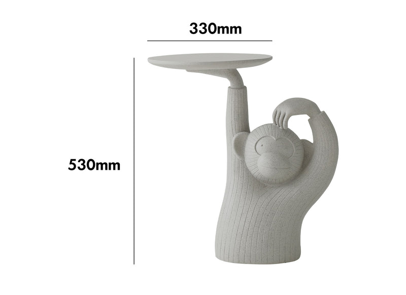 Bauhaus Fiberglass Side Table MONKEY Size Chart
