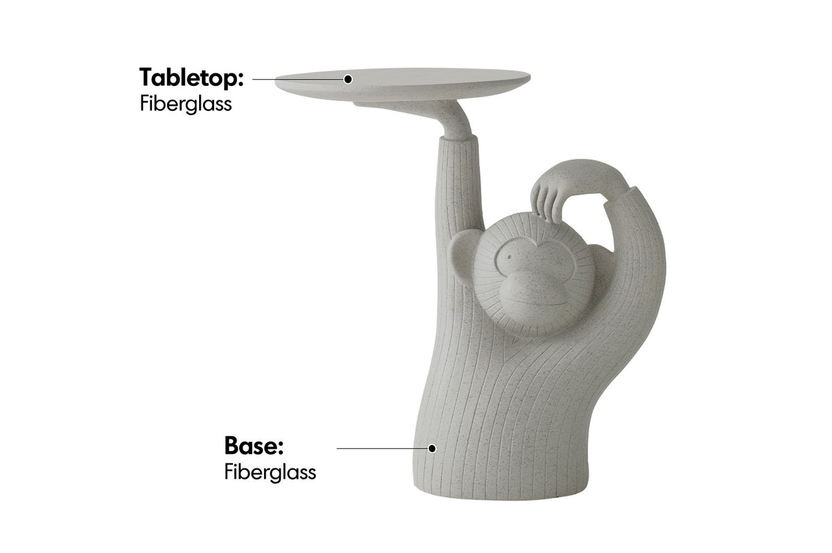 Bauhaus Fiberglass Side Table MONKEY Material Details Chart