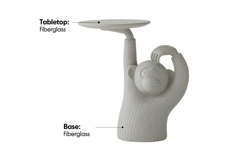 Bauhaus Fiberglass Side Table MONKEY Material Details Chart