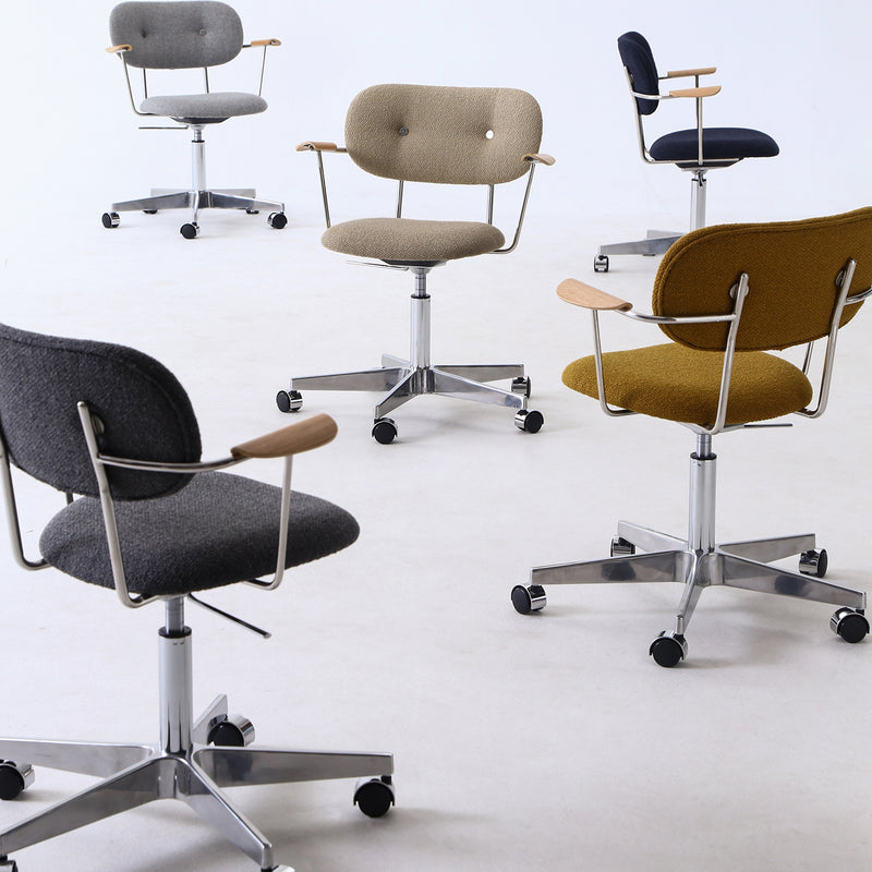 Bauhaus Boucle Fabric Study Chair AODO Color Swatches