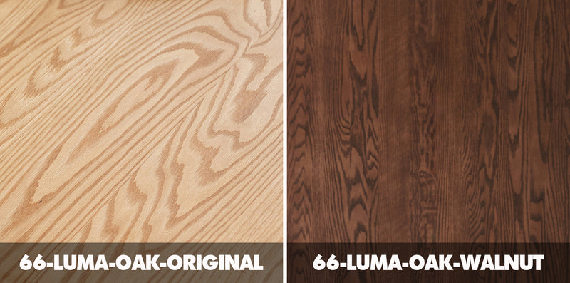 Scandinavian Oak Wood Side Table Shelf LUMA Color Swatches