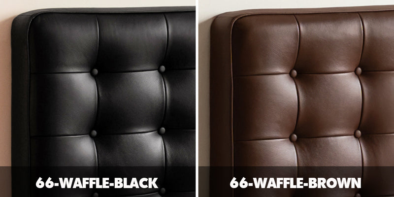 Vintage Genuine Leather Storage Bed WAFFLE Color Swatches