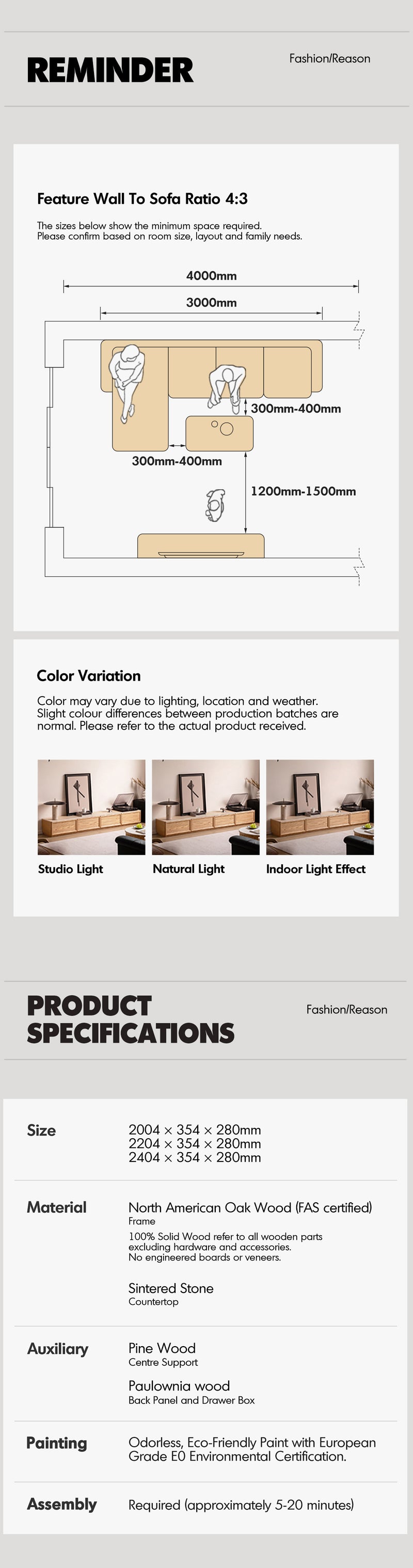 Scandinavian Oak Wood TV Console ROCKWELL Good to Know - 5
