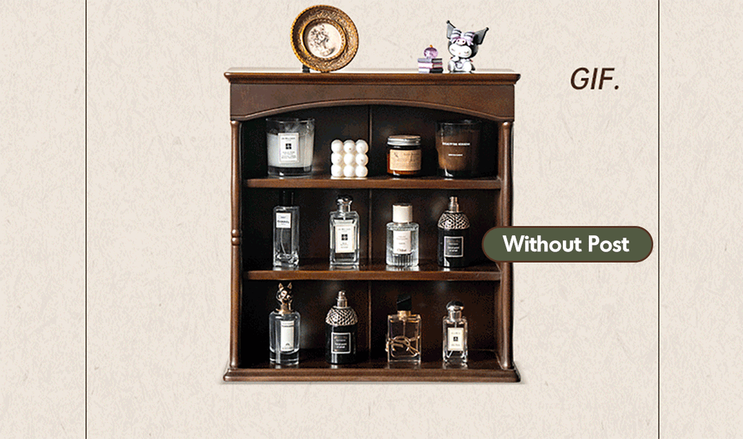 Vintage Boxwood Wood Cup Shelf VERA