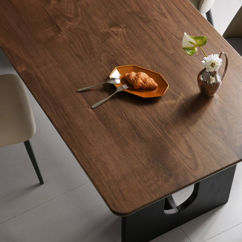 Japandi Walnut Wood Dining Table SAVOR Color Swatches