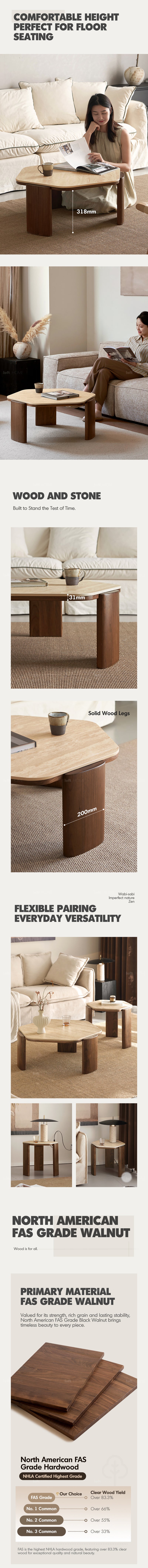 Japandi Sintered Stone Coffee Table Set SILENCE More Details and Instruction_2