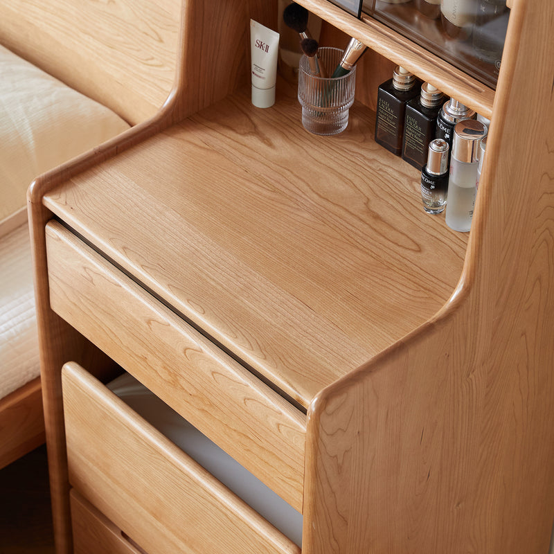 Scandinavian Cherry Wood Dressing Table With Stool SOULMATE Color Swatches