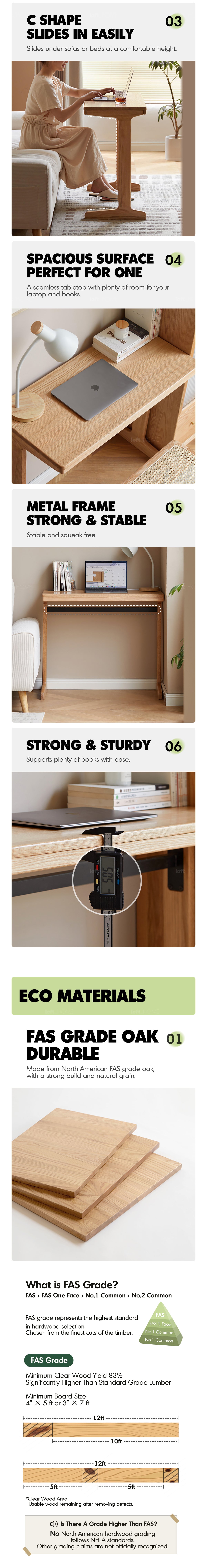Scandinavian Wood Study Table KANGAROO More Details and Instruction_2