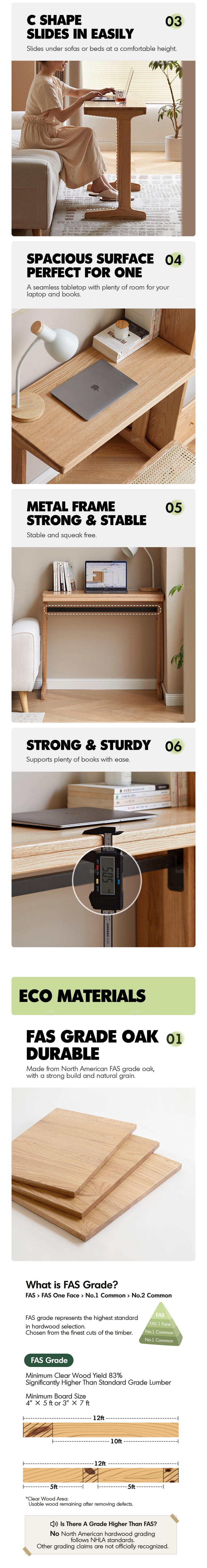 Scandinavian Wood Study Table KANGAROO More Details and Instruction_2