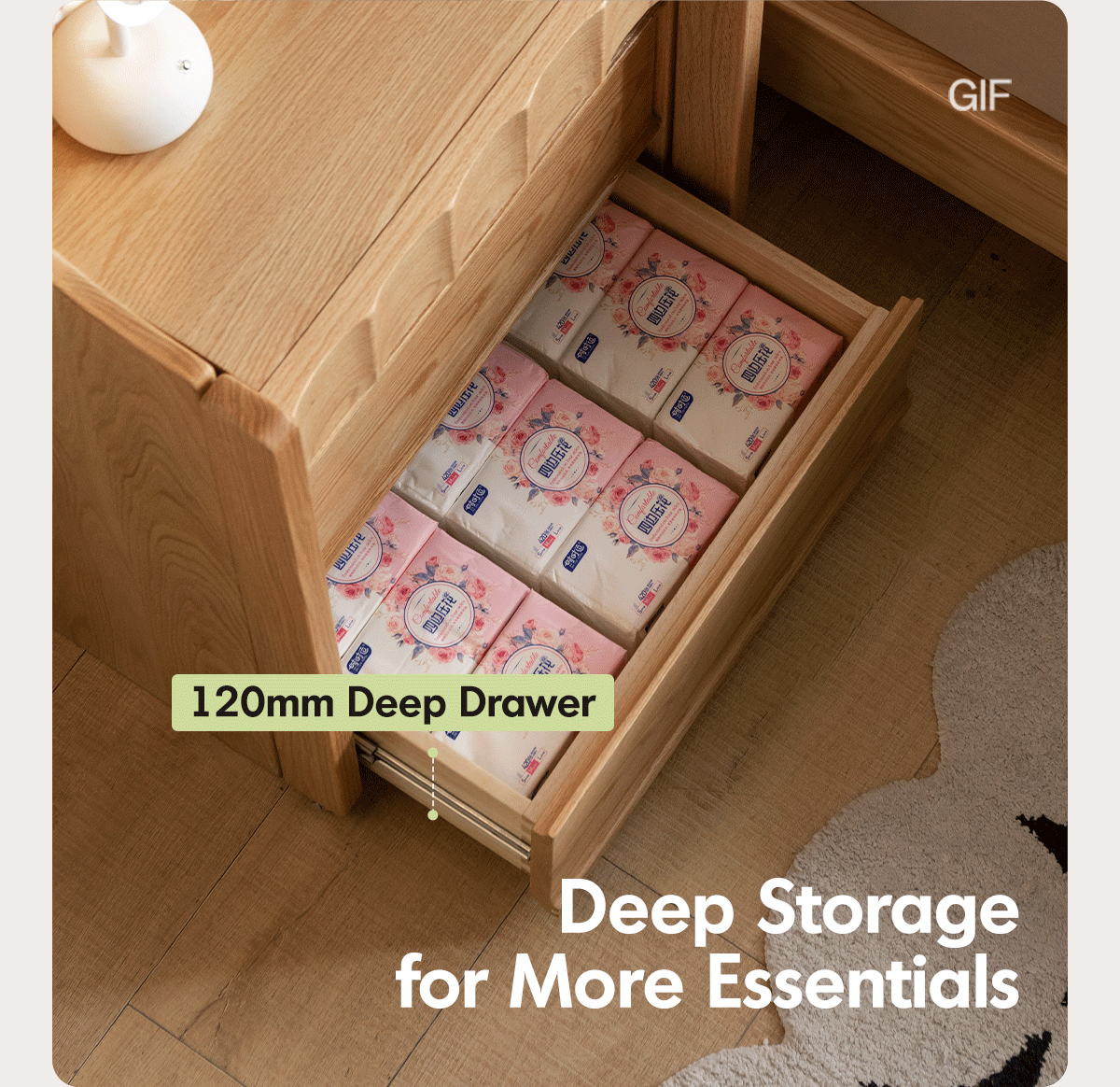Scandinavian oak wood extendable dressing table magicbox environmental situation.