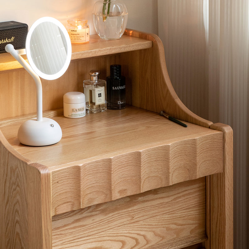 Scandinavian Oak Wood Extendable Dressing Table MAGICBOX Color Swatches