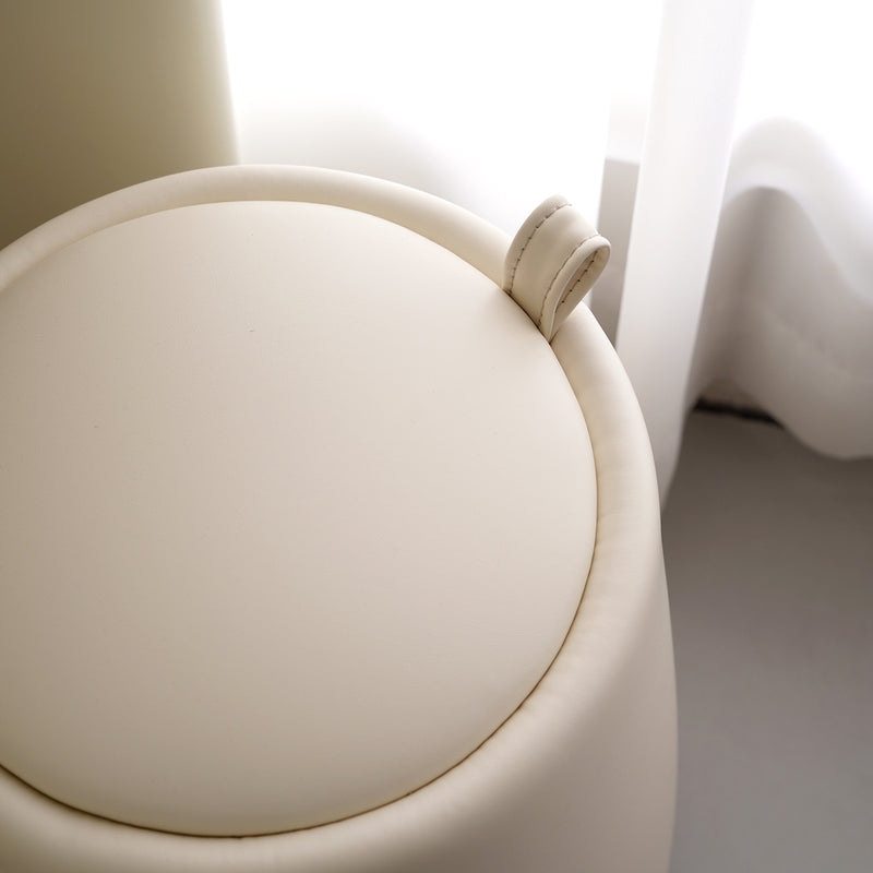 Modern Microfiber Leather Dressing Stool PUDDING Color Swatches