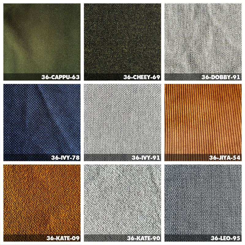 Minimalist Fabric Bed SINO Color Swatches