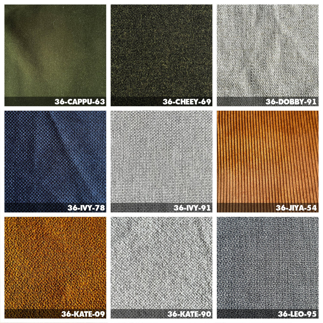 Minimalist Fabric Bed CYGNUS Color Swatch