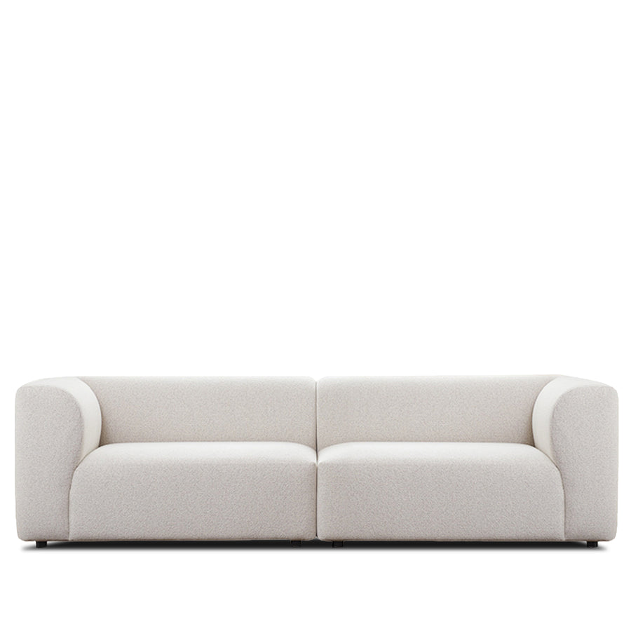 Minimalist Fabric 3 Seater Sofa FLOWER White Background