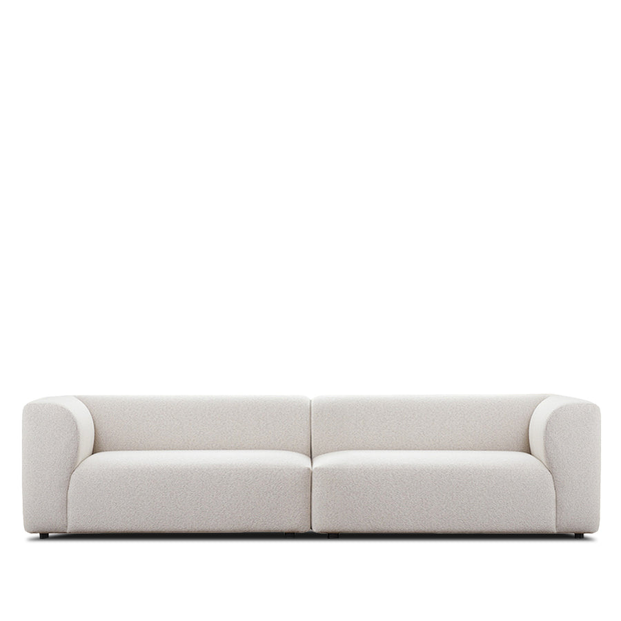 Minimalist Fabric 4 Seater Sofa FLOWER White Background