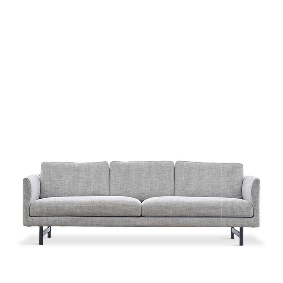Minimalist Fabric 3 Seater Sofa NOR White Background