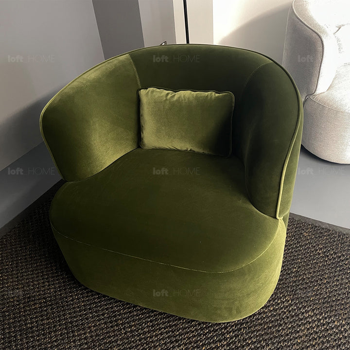 Minimalist Fabric Revolving 1 Seater Sofa HEB Conceptual