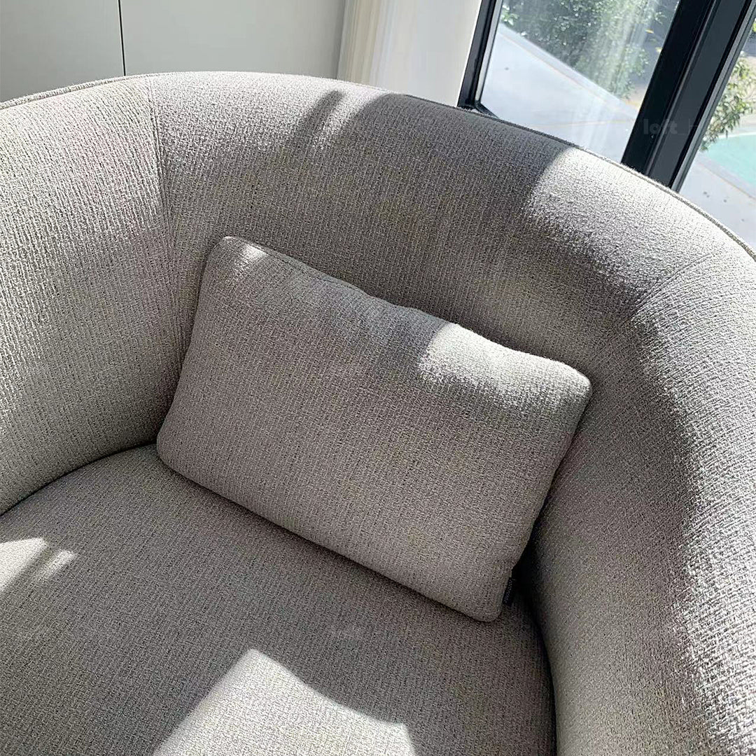 Minimalist Fabric Revolving 1 Seater Sofa HEB Panoramic