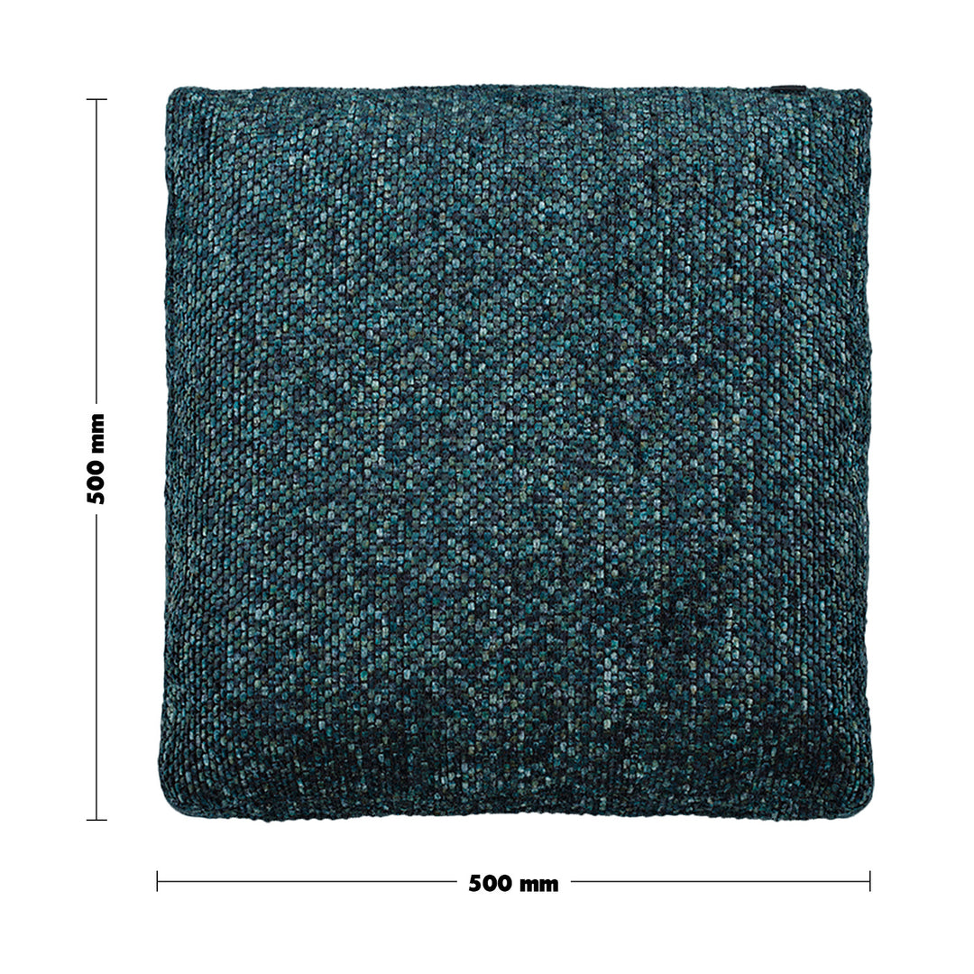 Minimalist Fabric Sofa Pillow WINTER Blue Size Chart