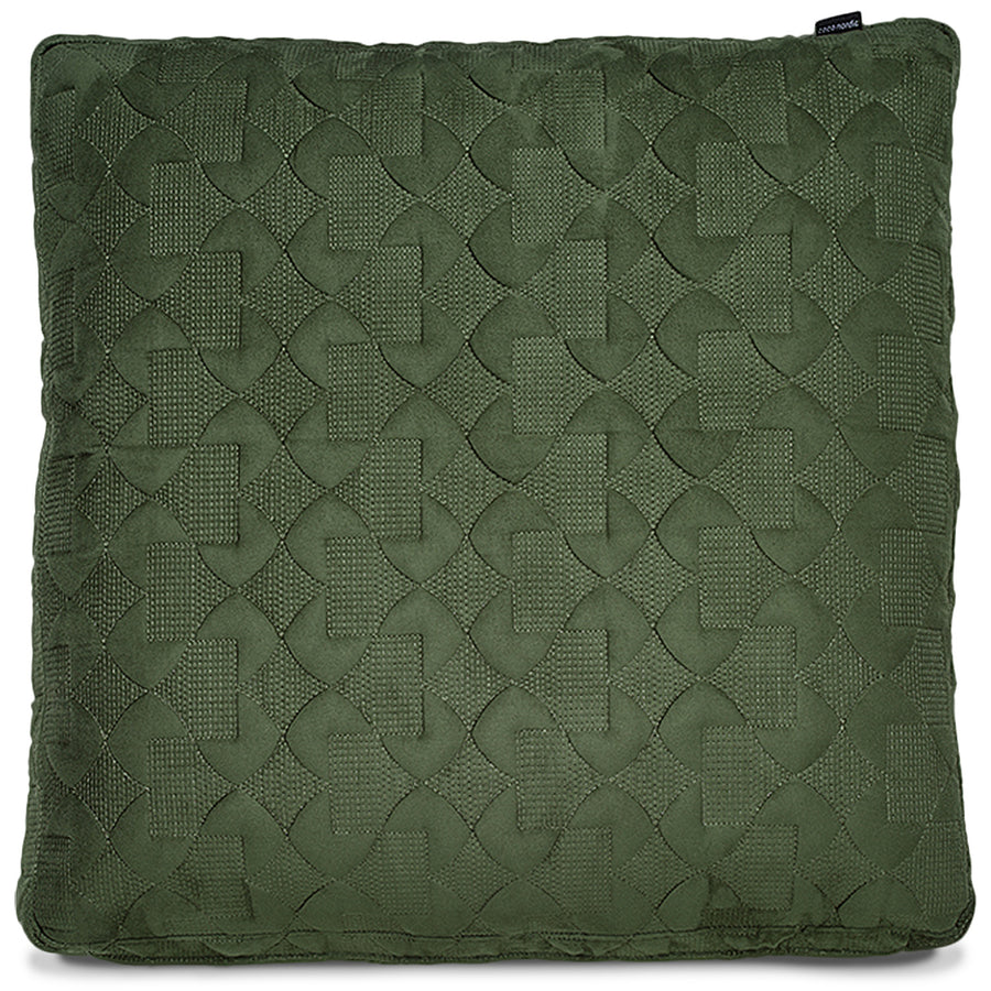 Minimalist Fabric Sofa Pillow CLASSIC Green White Background