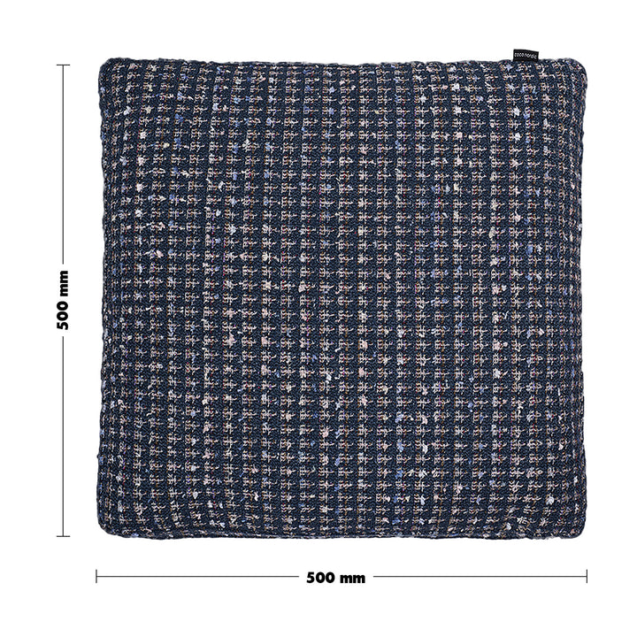 Minimalist Fabric Sofa Pillow SAPPHIRE Blue Size Chart