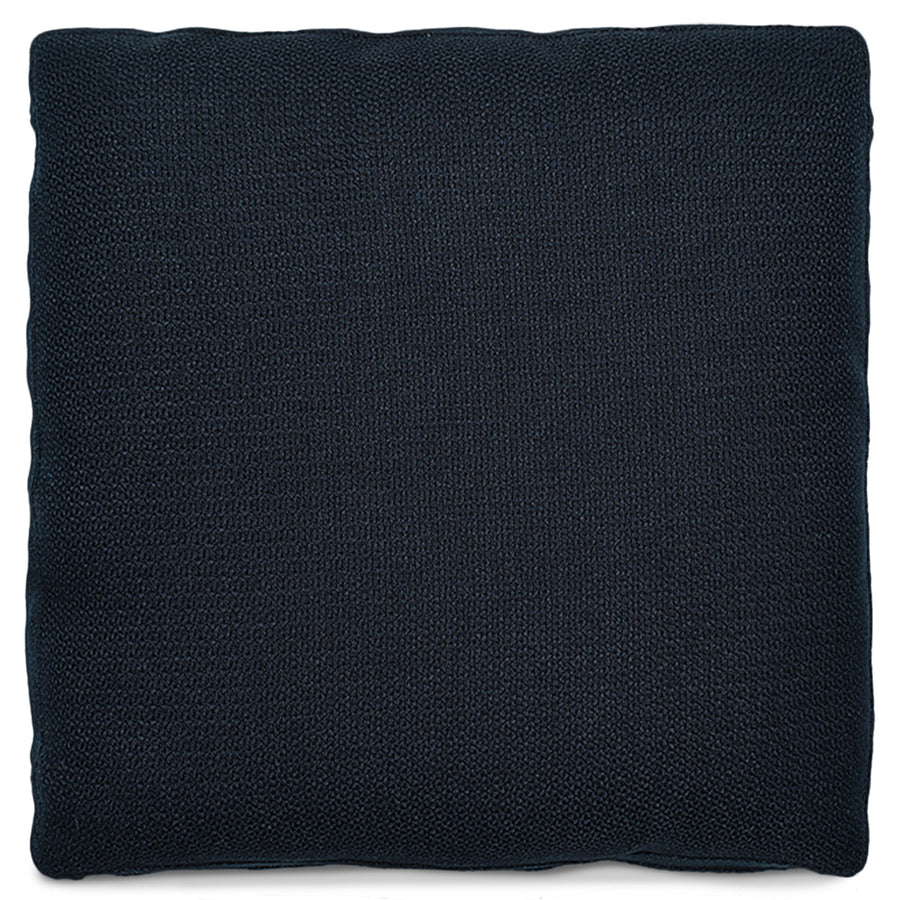Minimalist Fabric Sofa Pillow INDIGO Blue White Background
