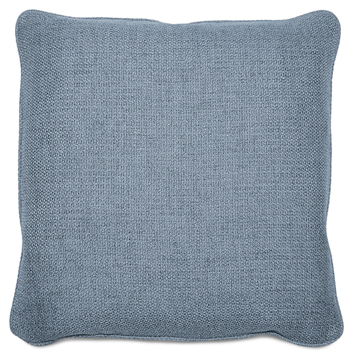 Minimalist Fabric Sofa Pillow PALE Blue White Background