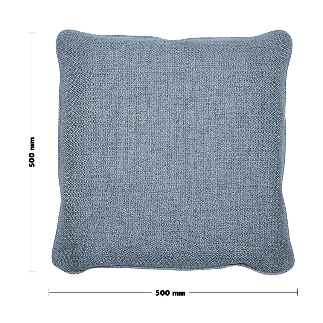 Minimalist Fabric Sofa Pillow PALE Blue Size Chart