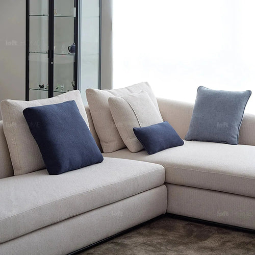Minimalist Fabric Sofa Pillow INDIGO Blue Good to Know Preview-1