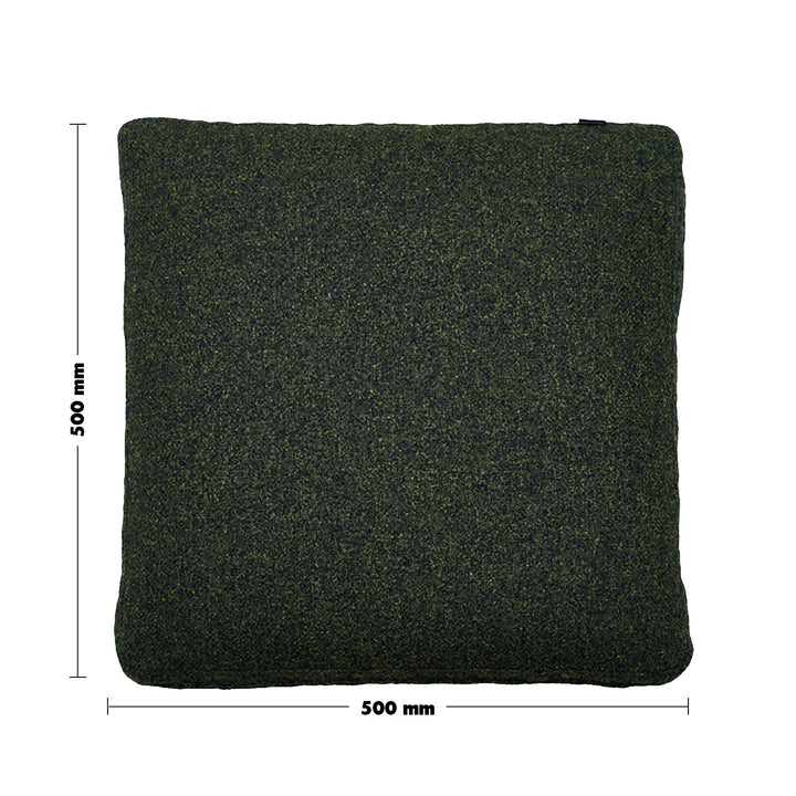 Minimalist Fabric Sofa Pillow NOR Green Size Chart