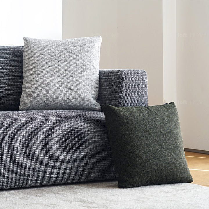 Minimalist Fabric Sofa Pillow NOR Green Color Swatch