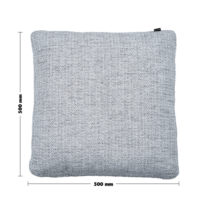 Minimalist Fabric Sofa Pillow NOR White Size Chart