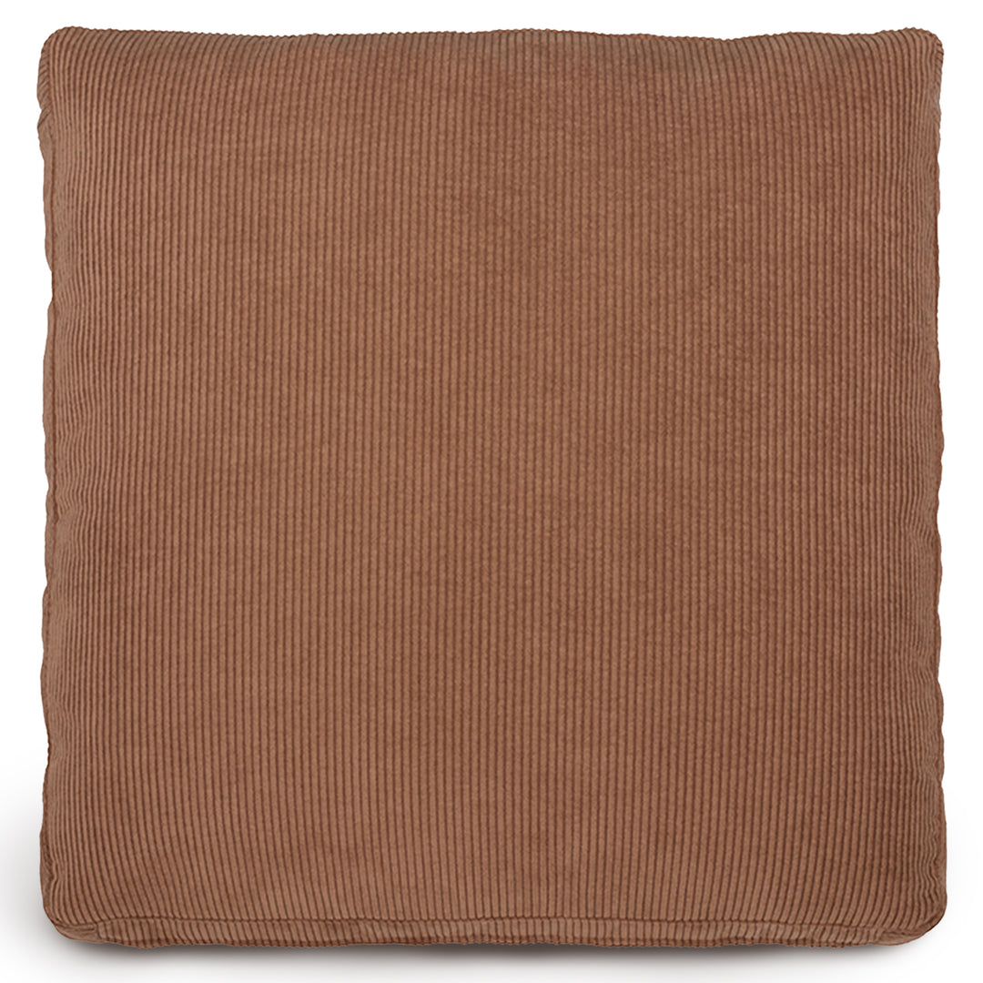 Minimalist Fabric Sofa Pillow CORDUROY Orange White Background