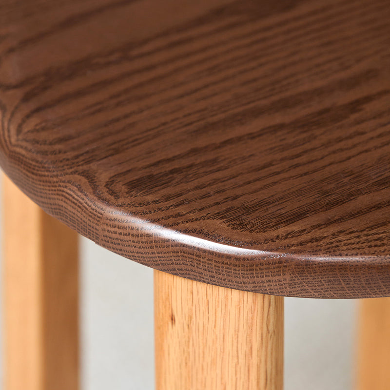 Scandinavian Oak Wood Stackable Stool With Wheels FRIDAY Color Swatches