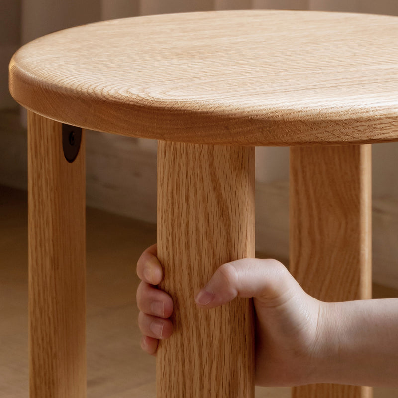 Scandinavian Rubber Wood Stackable Stool With Wheels FRIDAY Color Swatches