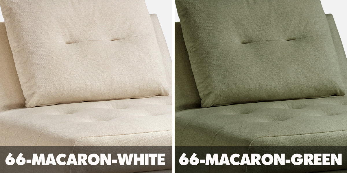 Modern Cat Scratch Resistant Fabric 1 Seater Sofa Bed MACARON Color Swatches