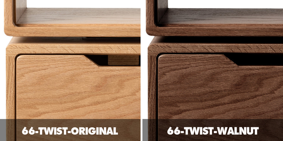 Scandinavian Oak Wood Revolving Side Table TWIST Color Swatches