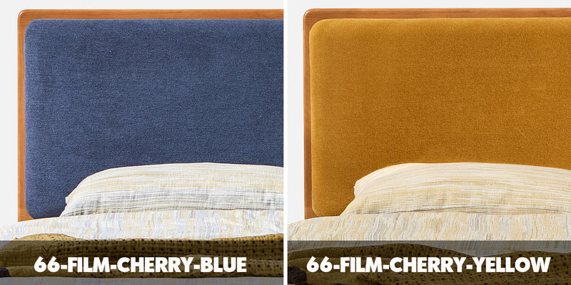 Bauhaus Cherry Wood Storage Bed FILM Color Swatches
