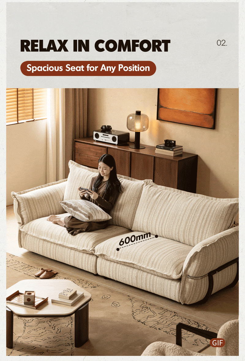 Cream boucle fabric 4 seater sofa circle color swatches.