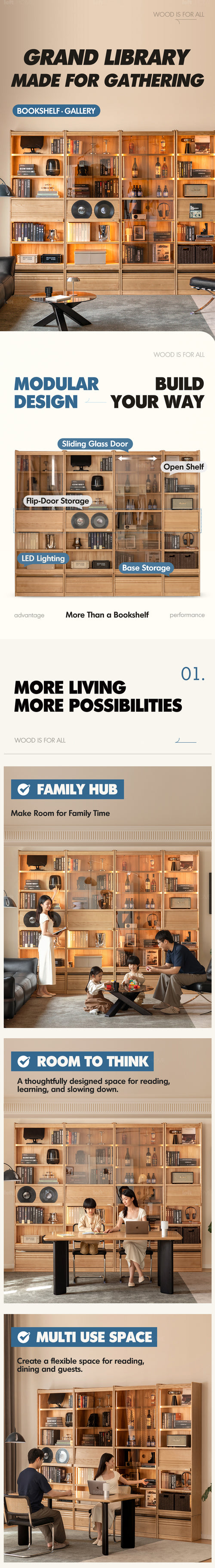 Scandinavian Ash Wood Bookshelf GALLERY Good to Know Preview-1