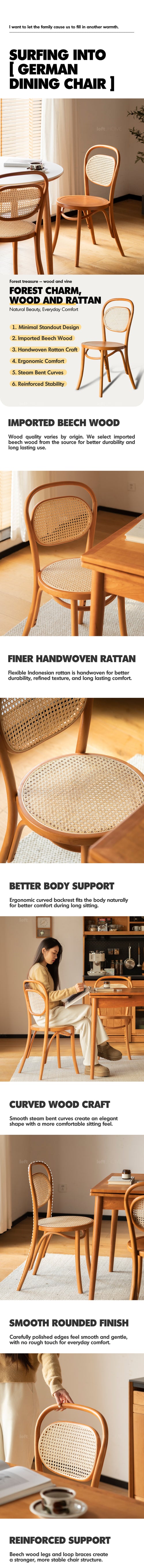 Scandinavian Rattan Dining Chair GERMAN Good to Know Preview-1
