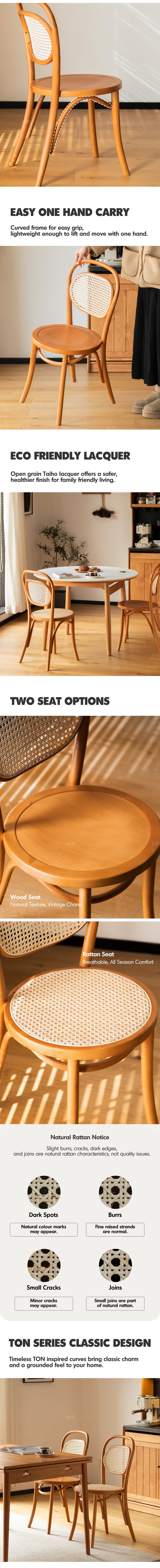 Scandinavian Rattan Dining Chair GERMAN Good to Know - 2