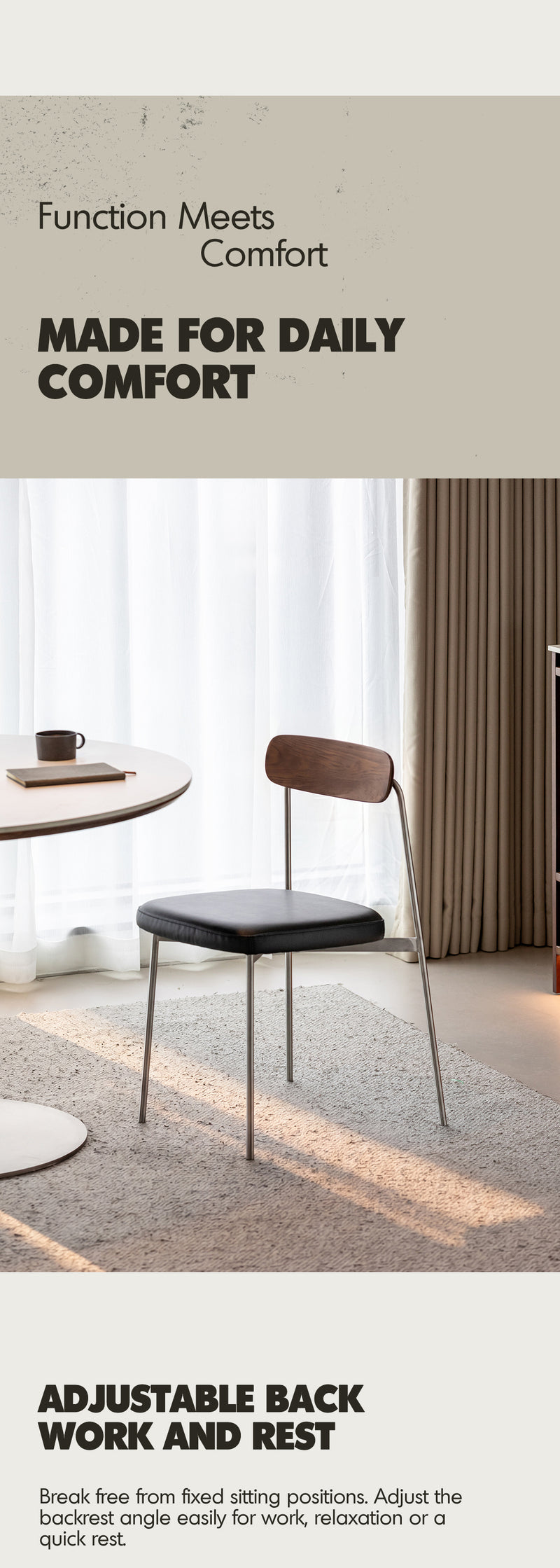 Bauhaus Walnut Wood Dining Chair WIENER Good to Know - 2