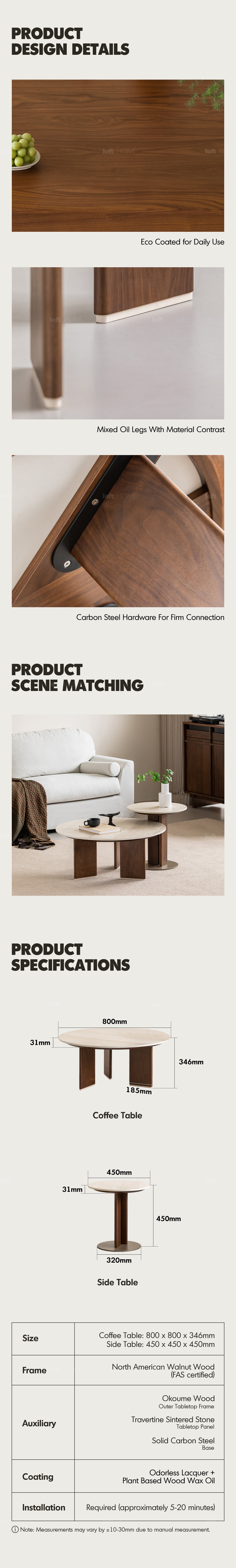 Japandi Sintered Stone Coffee Table Set VALE Good to Know - 6