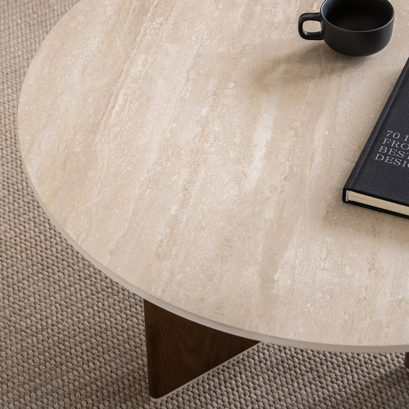 Japandi Sintered Stone Coffee Table Set VALE Color Swatches
