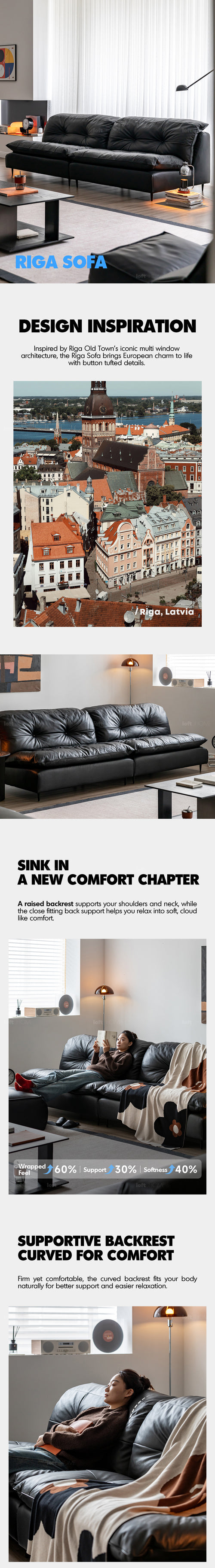 Vintage Genuine Leather 1 Seater Sofa RIGA Good to Know Preview-1