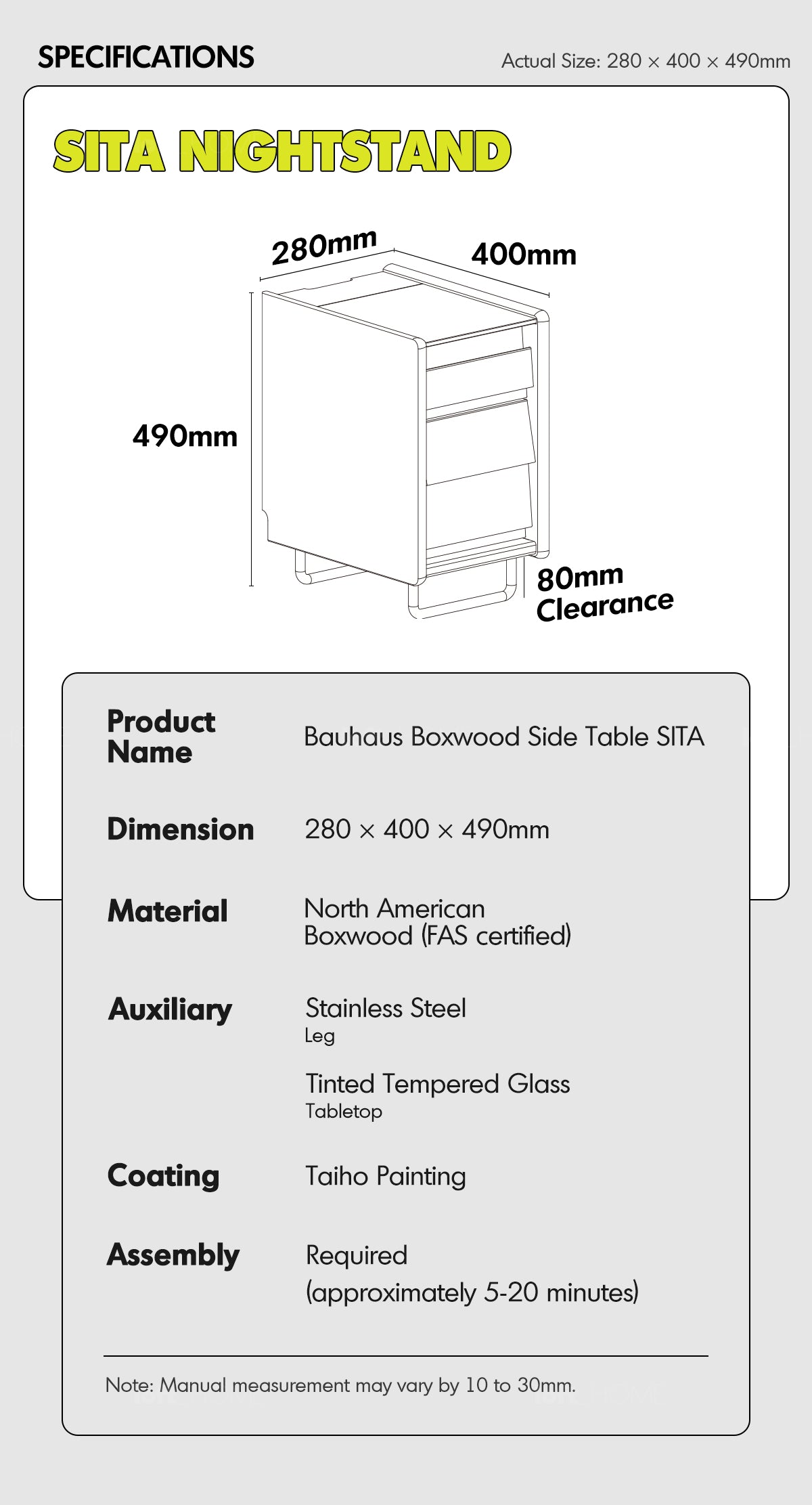 Bauhaus Boxwood Side Table SITA Good to Know - 7
