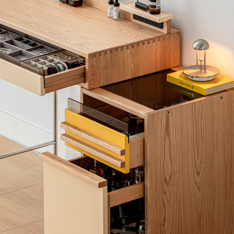 Bauhaus Oak Wood Dressing Table TEMPO Color Swatches