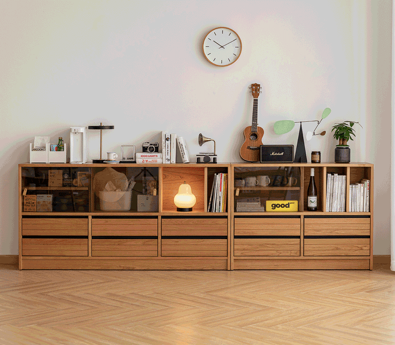 Scandinavian Cherry Wood Modular Cabinet GROVE More Details and Instruction_3